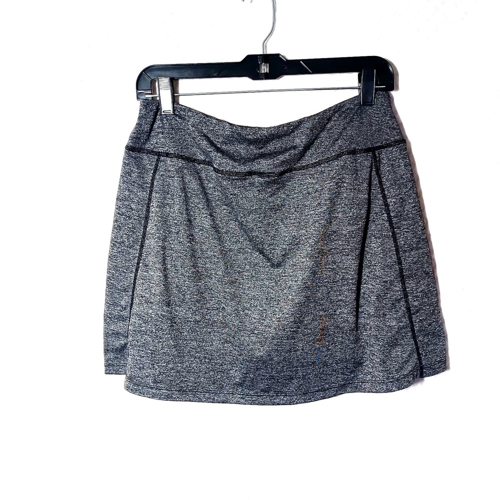 Tremaker Womens XL Gray Space Dye Athletic Skort Built In Mesh Shorts Activewear